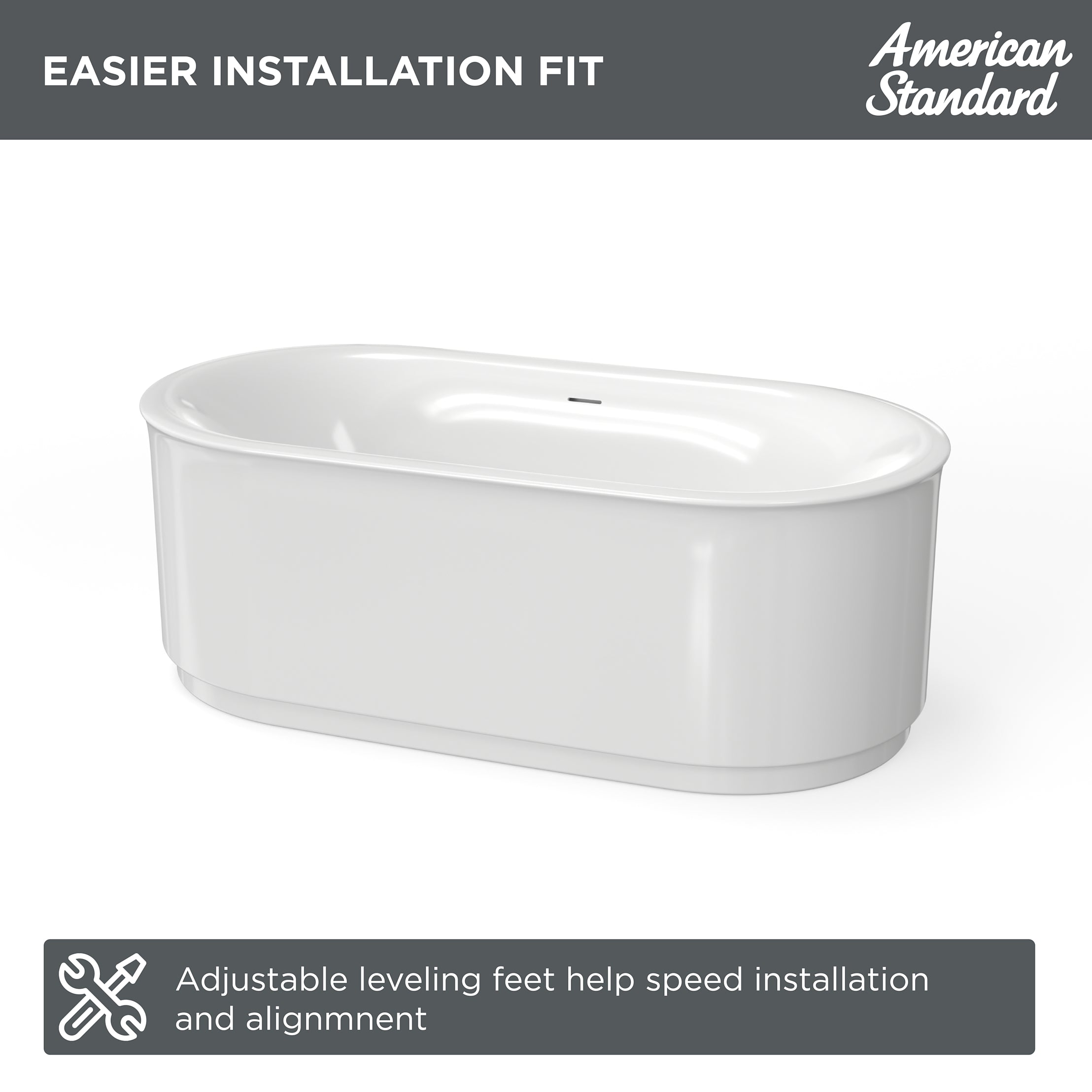 American Standard Studio Freestanding Bathtub, 68x34in. | American