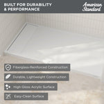 Townsend 60 x 32-Inch Single Threshold Shower Base With Right-Hand Outlet