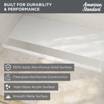 Townsend 38 x 38-Inch Single Threshold ADA Shower Base With Center Drain