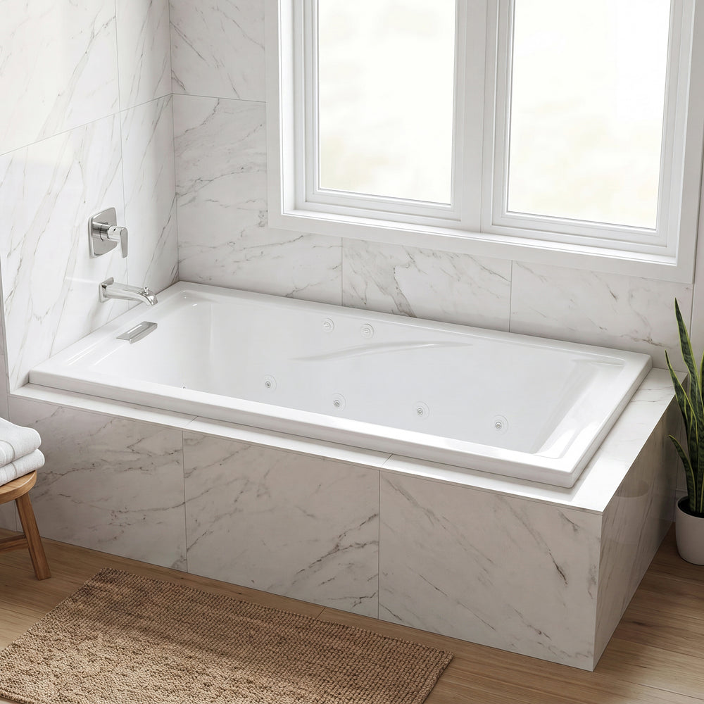 Evolution® 72 x 36-Inch Deep Soak® Drop-In Bathtub With EverClean® Hydromassage System