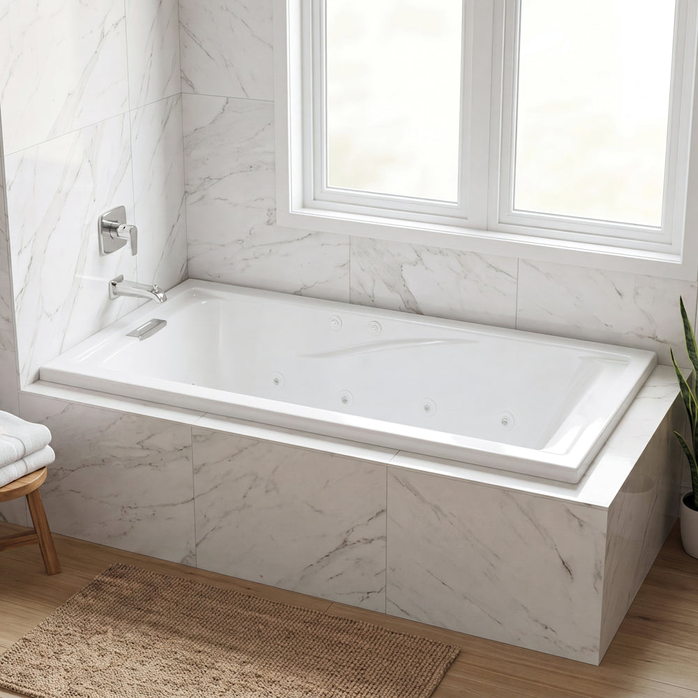 Evolution® 72 x 36-Inch Deep Soak® Drop-In Bathtub With EverClean® Hydromassage System